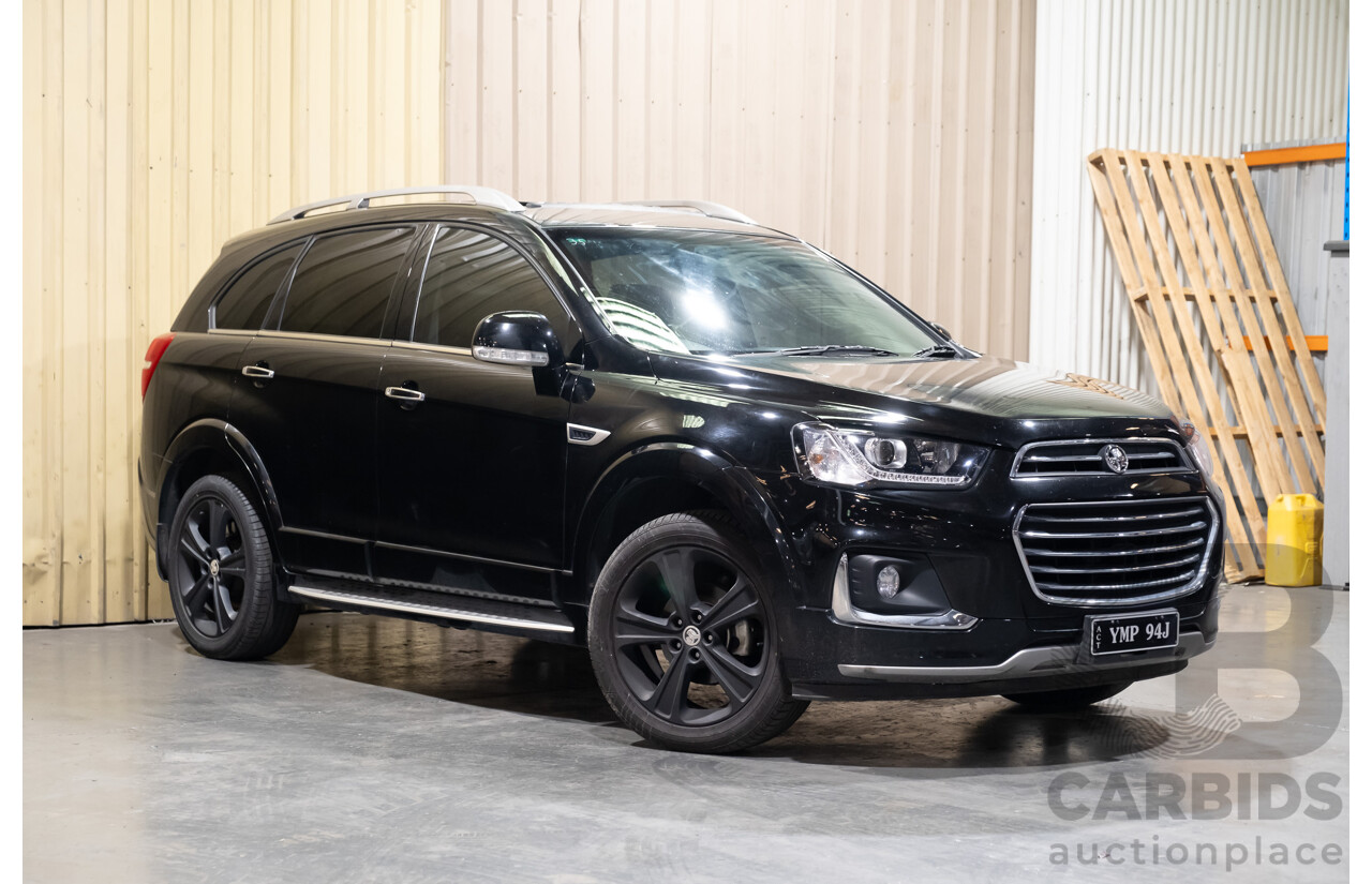 10/2017 Holden Captiva 7 LTZ (AWD) CG MY18 4d Wagon Black Turbo Diesel 2.2L - 7 Seater