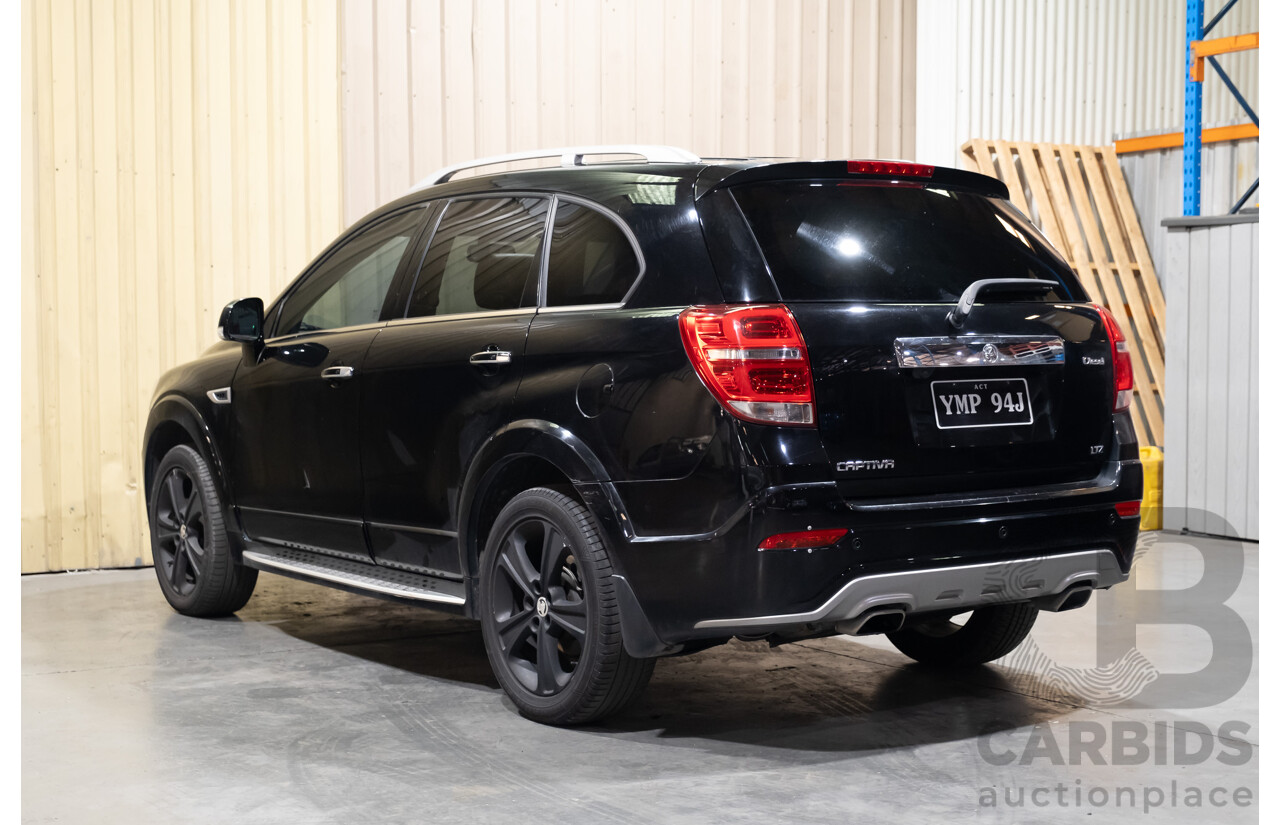10/2017 Holden Captiva 7 LTZ (AWD) CG MY18 4d Wagon Black Turbo Diesel 2.2L - 7 Seater