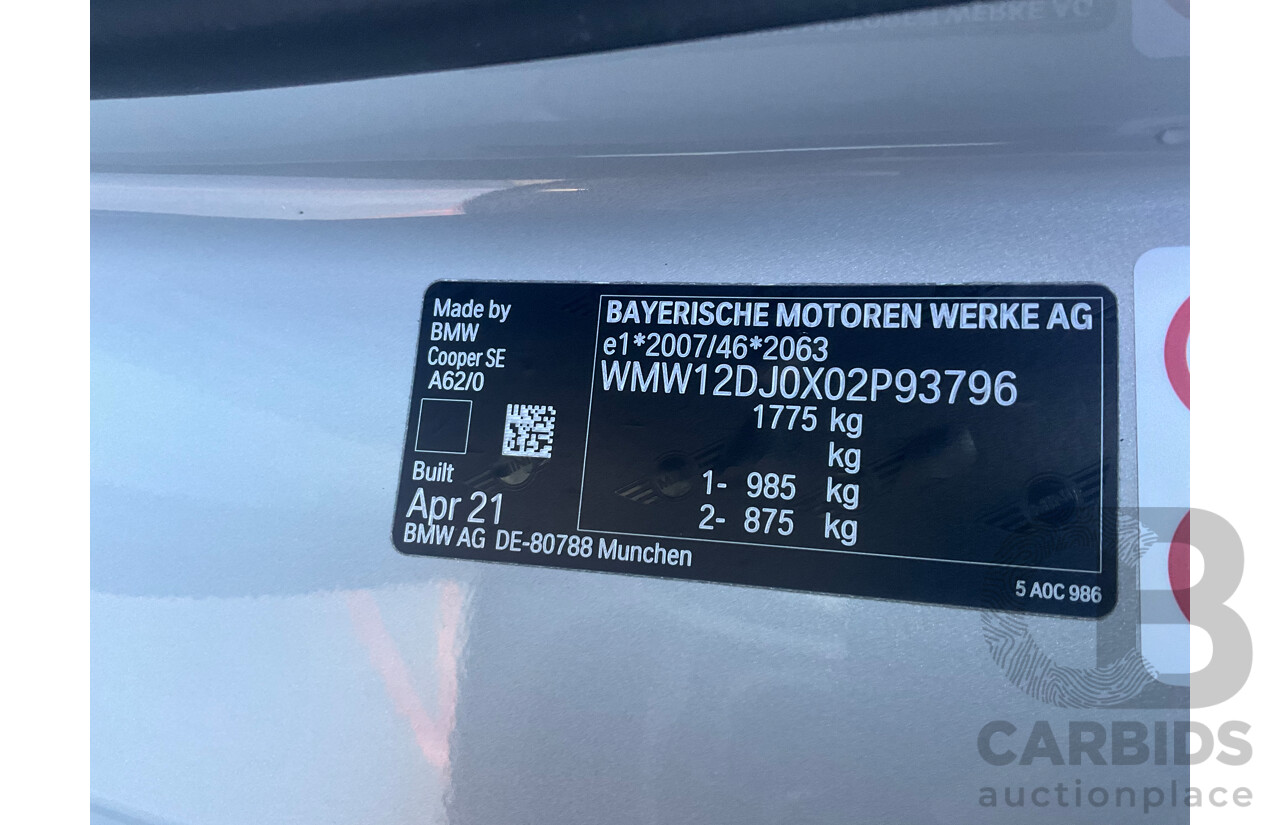 07/2021 Mini Cooper F56 LCI-2 SE MINI Yours White Silver Metallic 2d Hatch - Dedicated Electric