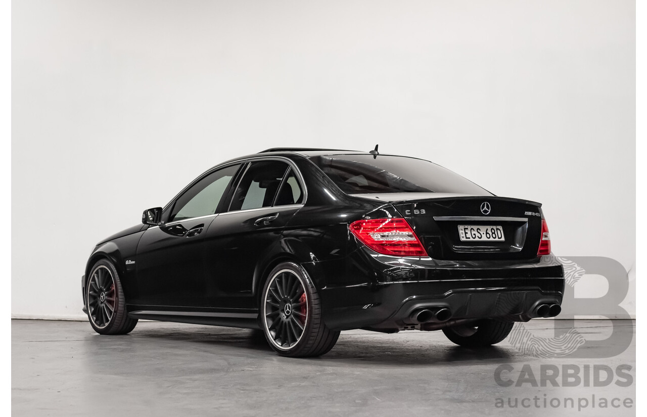 1/2012 Mercedes Benz C63 AMG W204 MY12 4d Sedan Obsidian Black V8 6.3L
