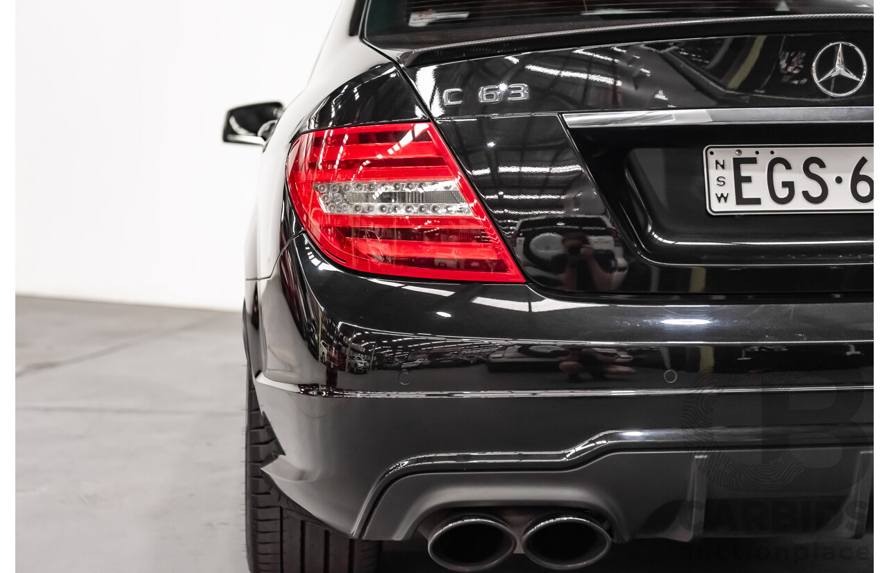 1/2012 Mercedes Benz C63 AMG W204 MY12 4d Sedan Obsidian Black V8 6.3L