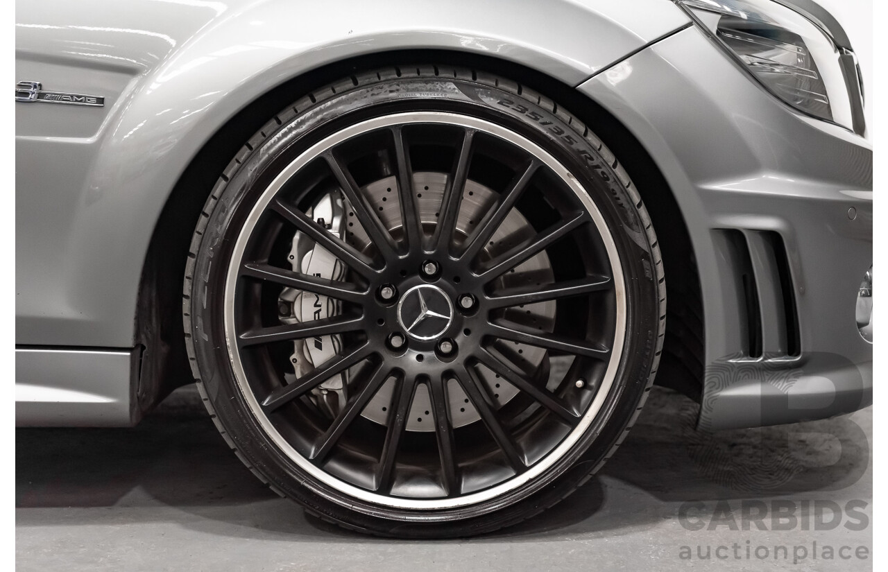 11/2008 Mercedes Benz C63 AMG W204 4d Sedan Palladium Silver Metallic V8 6.3L
