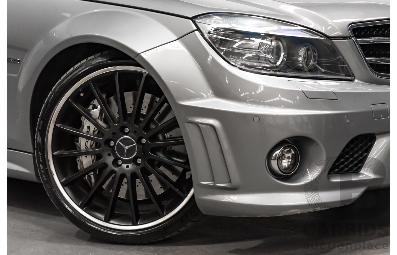 11/2008 Mercedes Benz C63 AMG W204 4d Sedan Palladium Silver Metallic V8 6.3L