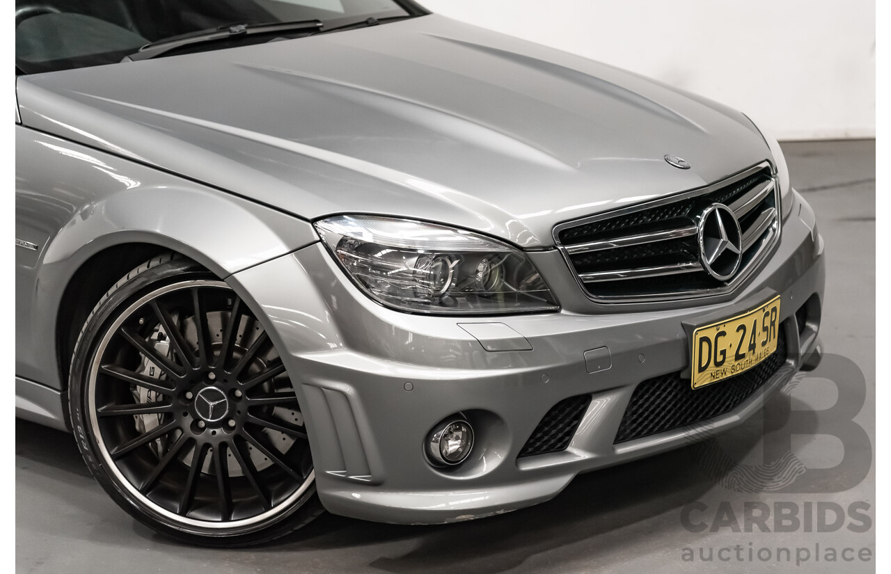 11/2008 Mercedes Benz C63 AMG W204 4d Sedan Palladium Silver Metallic V8 6.3L