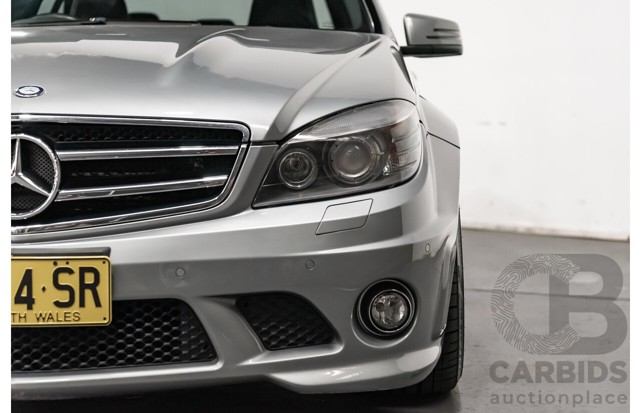 11/2008 Mercedes Benz C63 AMG W204 4d Sedan Palladium Silver Metallic V8 6.3L