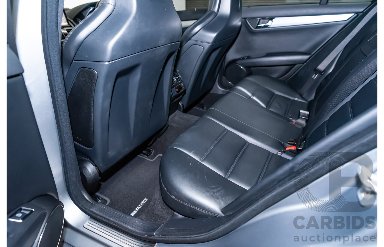 11/2008 Mercedes Benz C63 AMG W204 4d Sedan Palladium Silver Metallic V8 6.3L