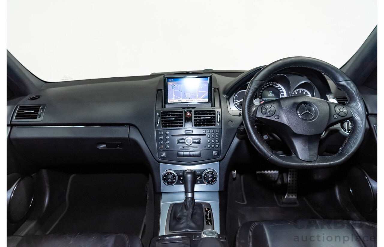 11/2008 Mercedes Benz C63 AMG W204 4d Sedan Palladium Silver Metallic V8 6.3L