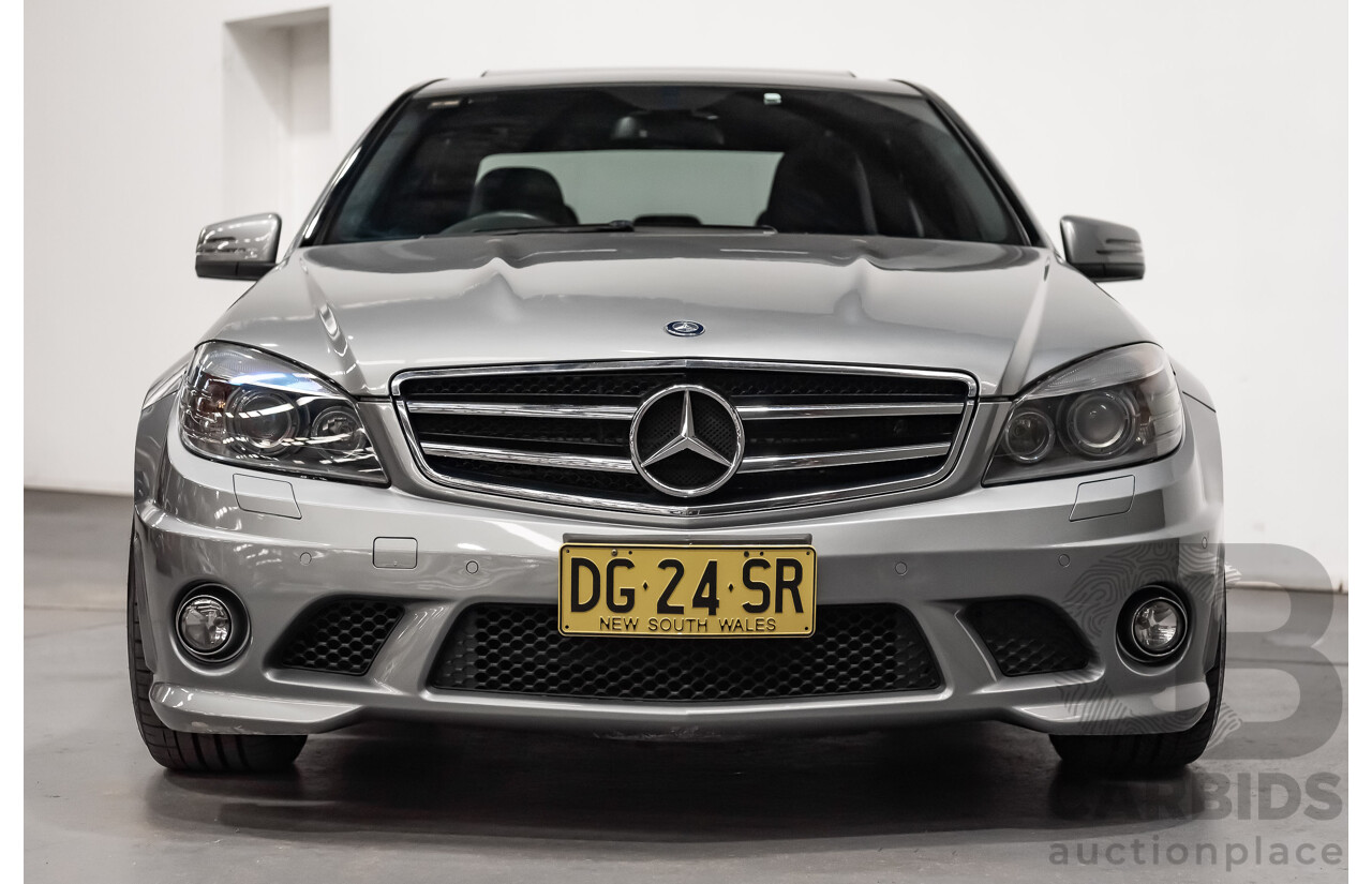 11/2008 Mercedes Benz C63 AMG W204 4d Sedan Palladium Silver Metallic V8 6.3L