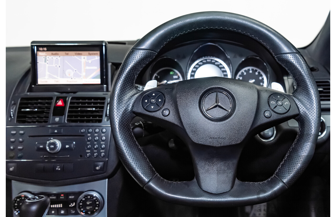 11/2008 Mercedes Benz C63 AMG W204 4d Sedan Palladium Silver Metallic V8 6.3L