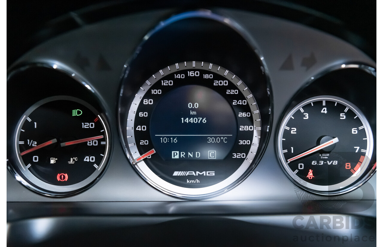 11/2008 Mercedes Benz C63 AMG W204 4d Sedan Palladium Silver Metallic V8 6.3L