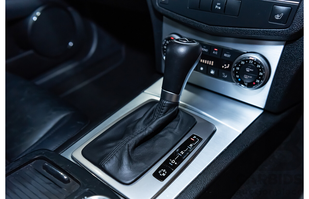 11/2008 Mercedes Benz C63 AMG W204 4d Sedan Palladium Silver Metallic V8 6.3L