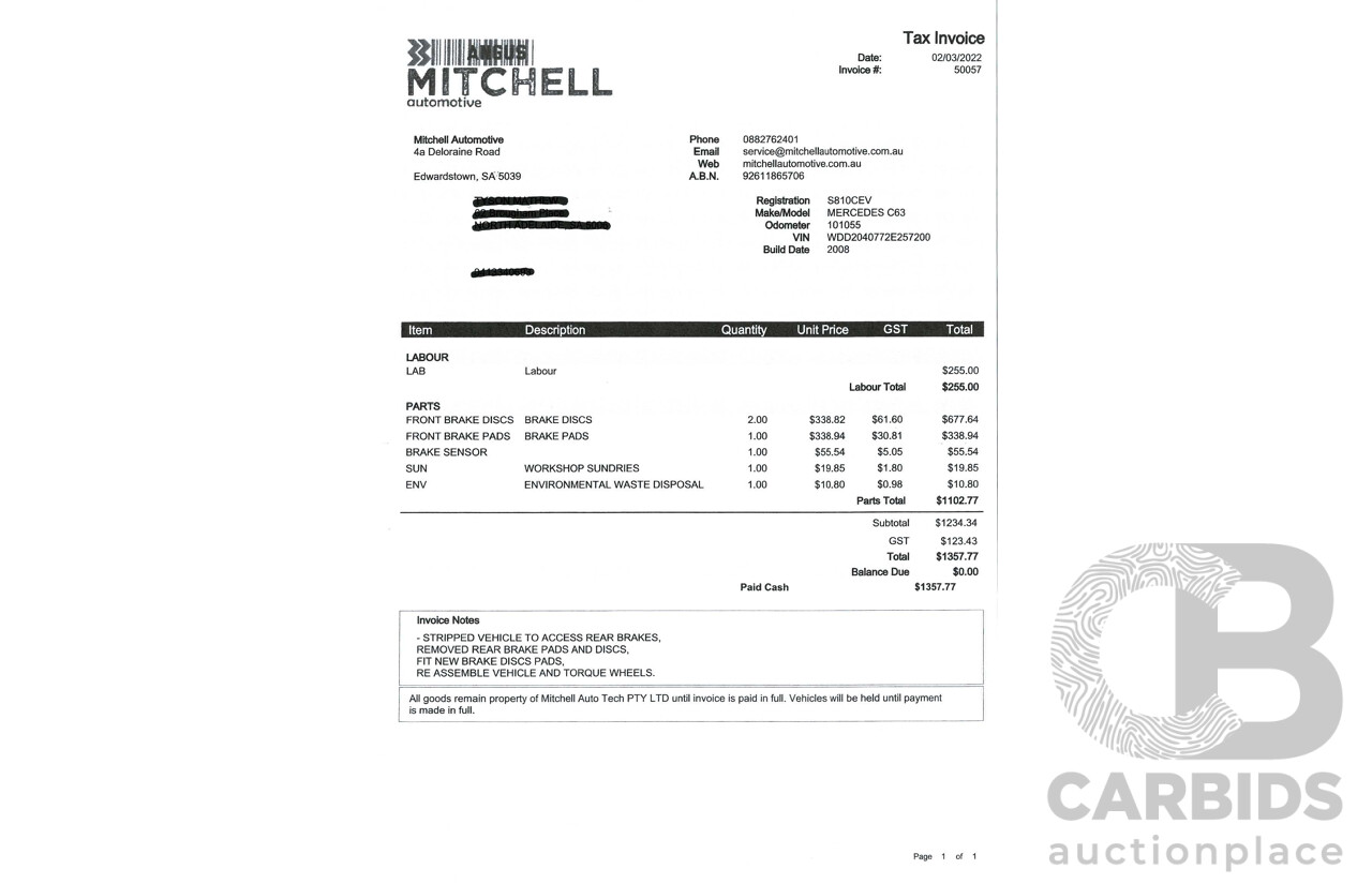 11/2008 Mercedes Benz C63 AMG W204 4d Sedan Palladium Silver Metallic V8 6.3L