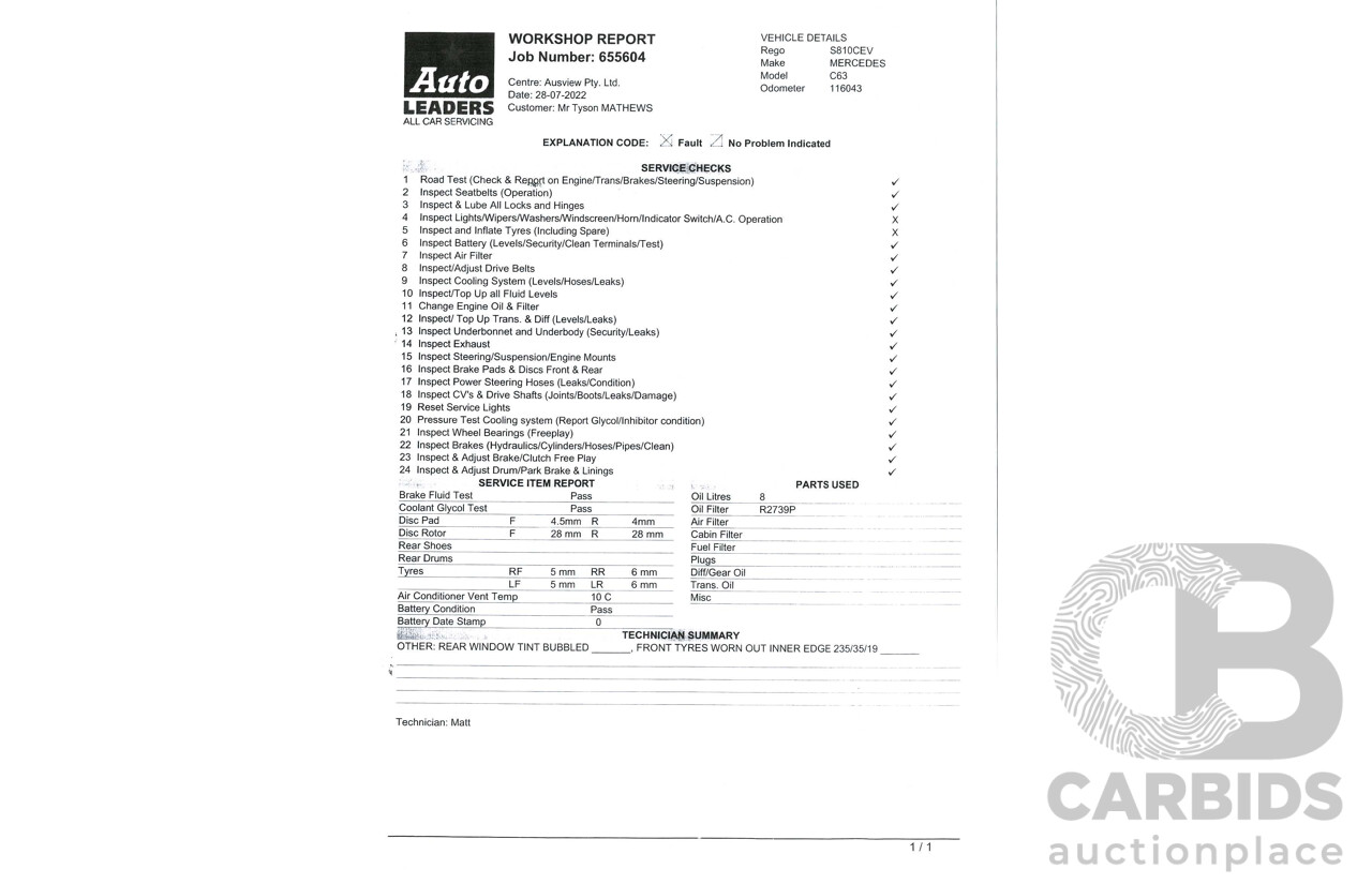 11/2008 Mercedes Benz C63 AMG W204 4d Sedan Palladium Silver Metallic V8 6.3L