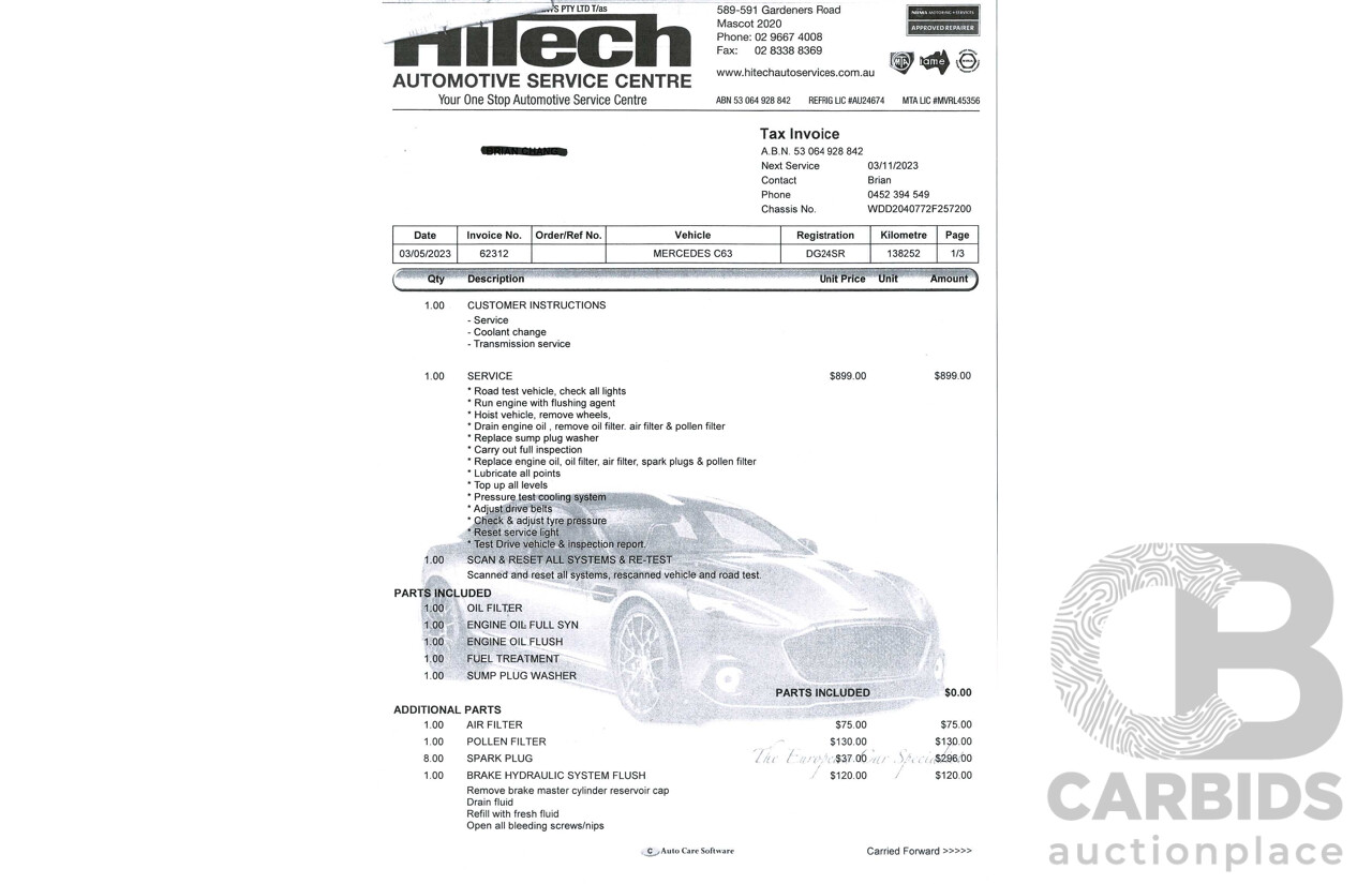 11/2008 Mercedes Benz C63 AMG W204 4d Sedan Palladium Silver Metallic V8 6.3L