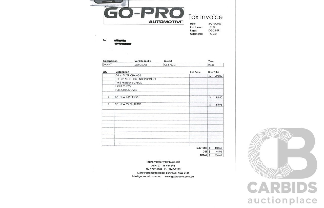 11/2008 Mercedes Benz C63 AMG W204 4d Sedan Palladium Silver Metallic V8 6.3L