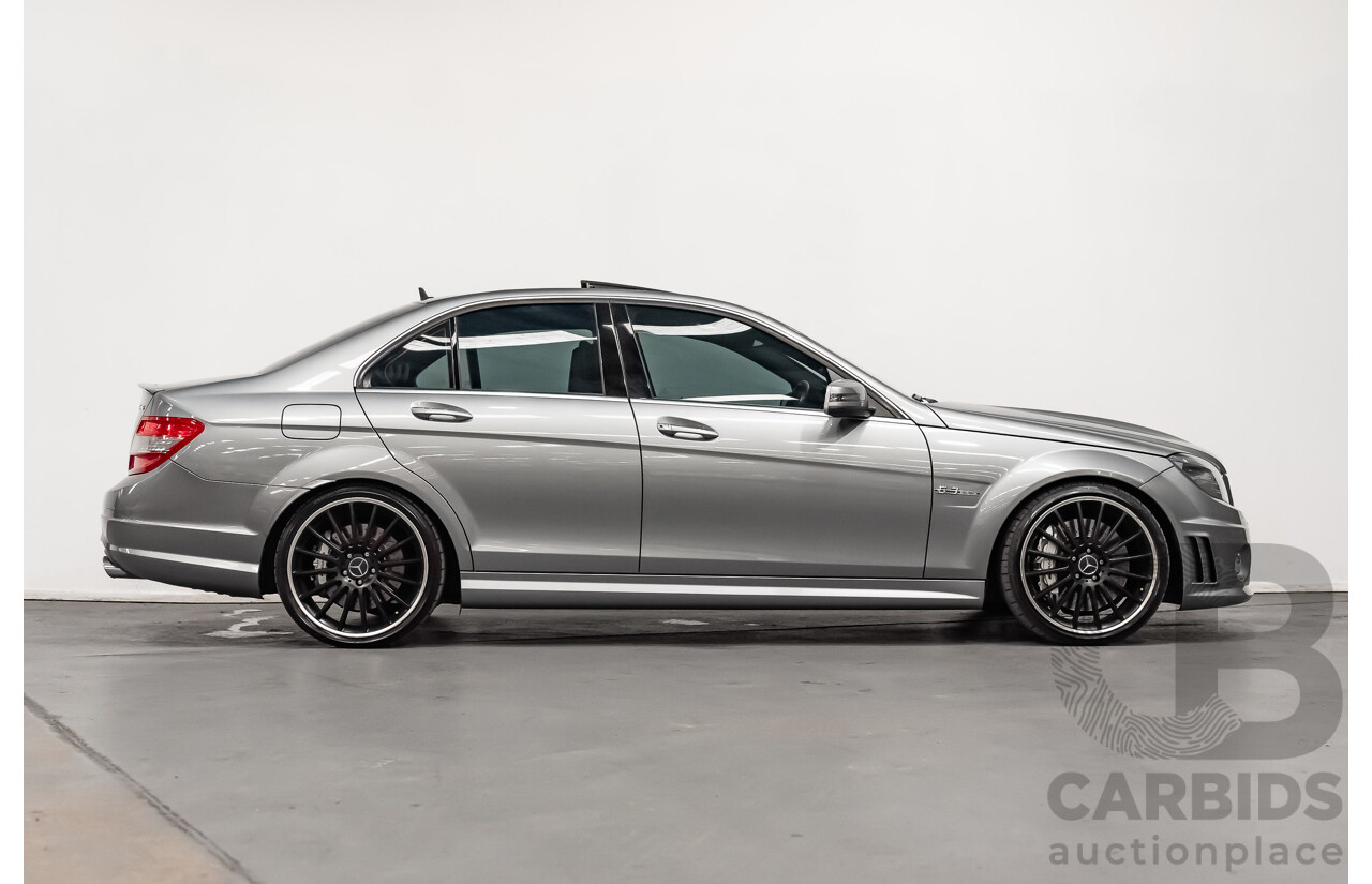 11/2008 Mercedes Benz C63 AMG W204 4d Sedan Palladium Silver Metallic V8 6.3L