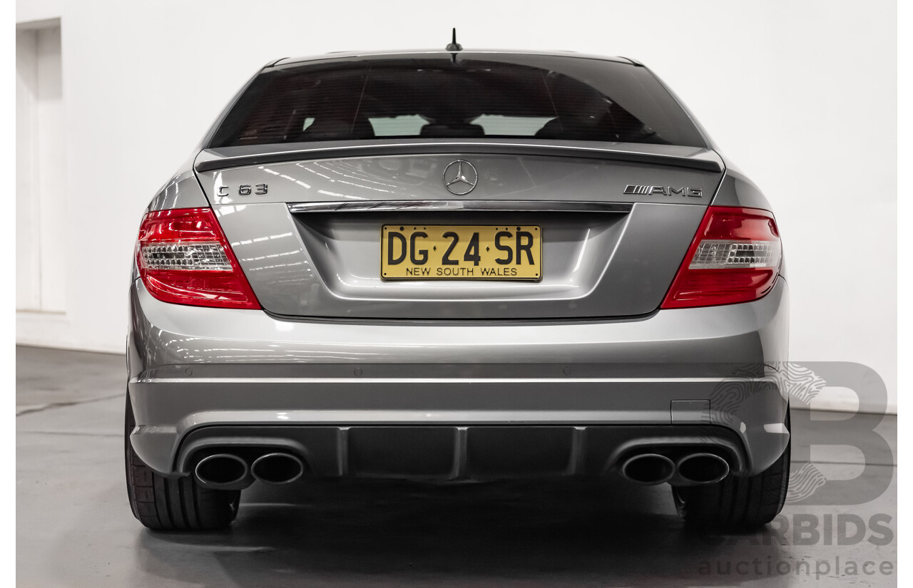 11/2008 Mercedes Benz C63 AMG W204 4d Sedan Palladium Silver Metallic V8 6.3L