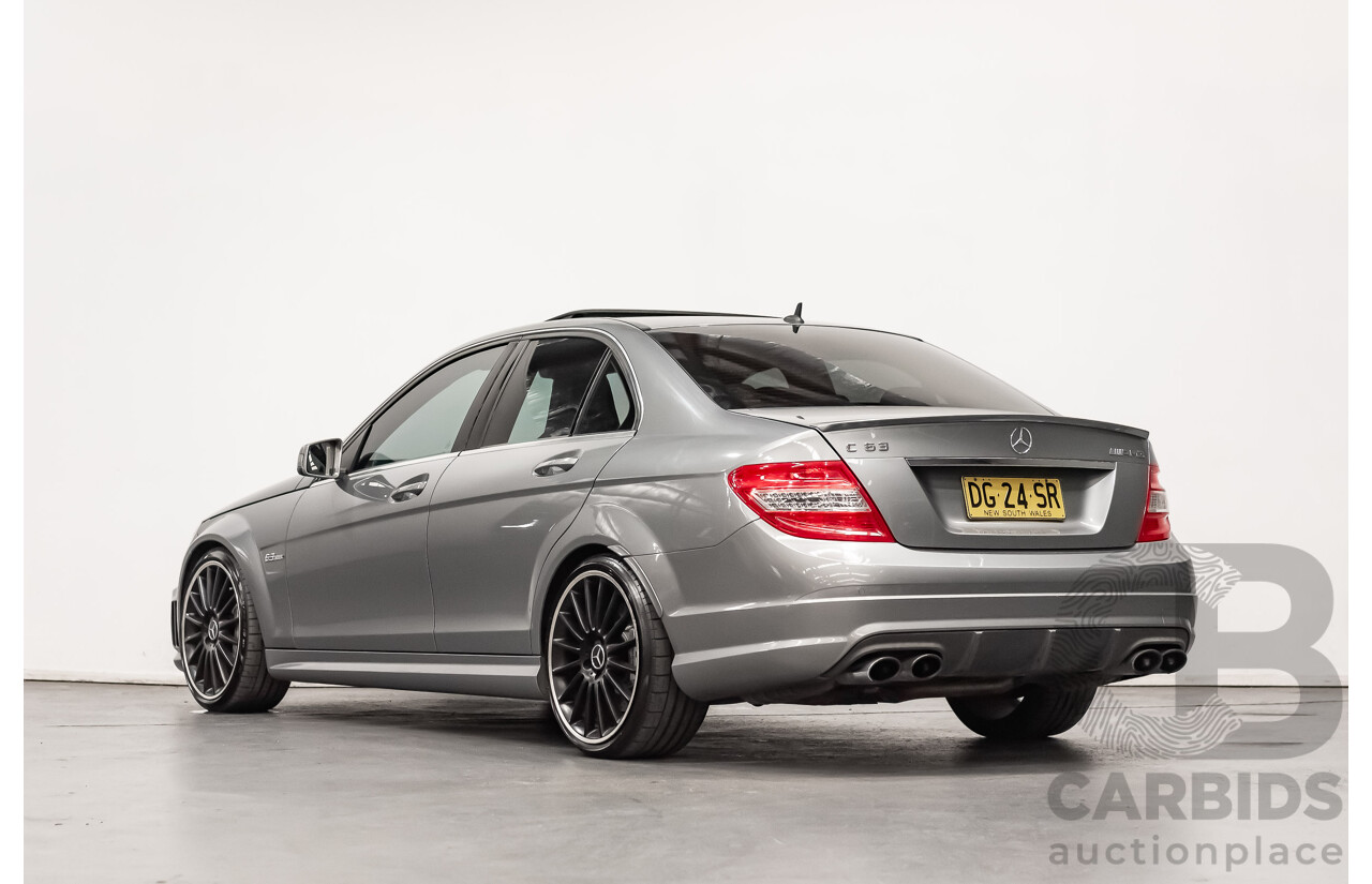 11/2008 Mercedes Benz C63 AMG W204 4d Sedan Palladium Silver Metallic V8 6.3L