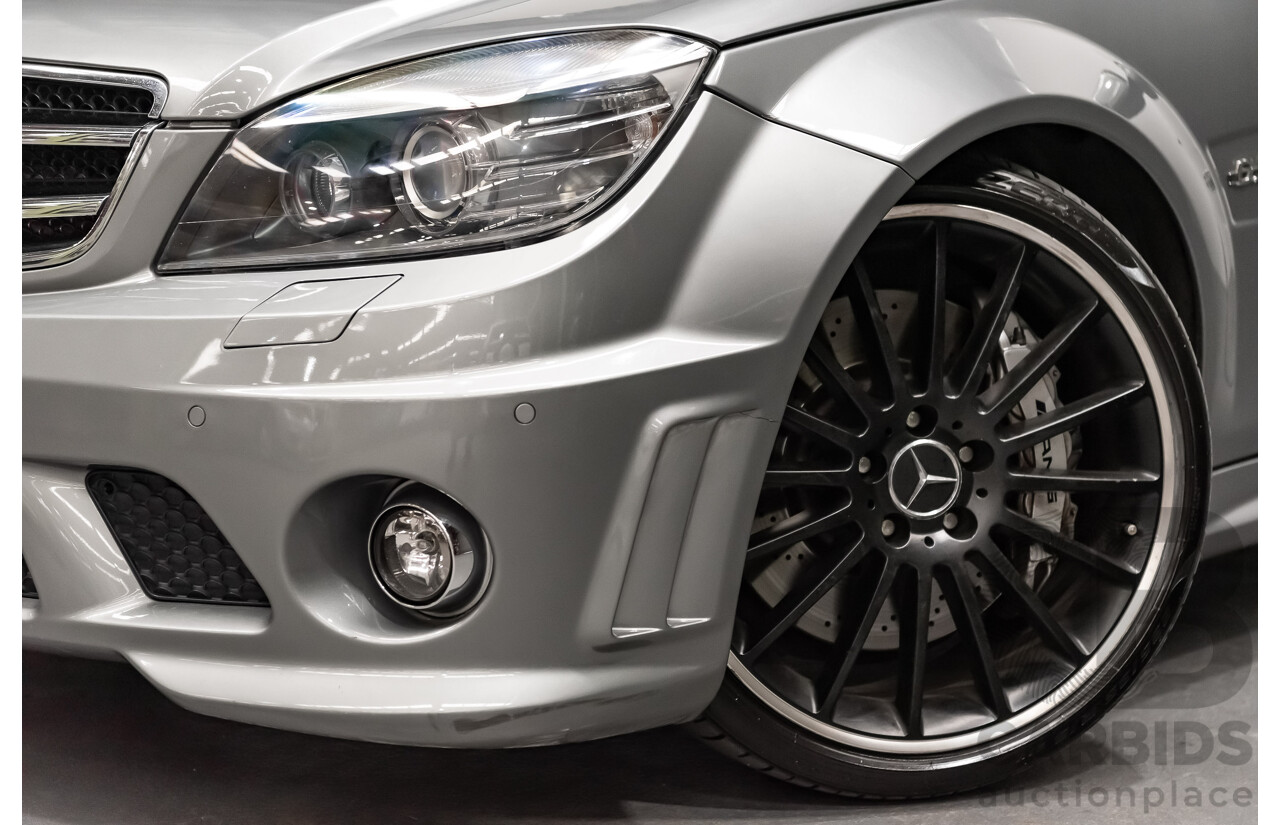 11/2008 Mercedes Benz C63 AMG W204 4d Sedan Palladium Silver Metallic V8 6.3L