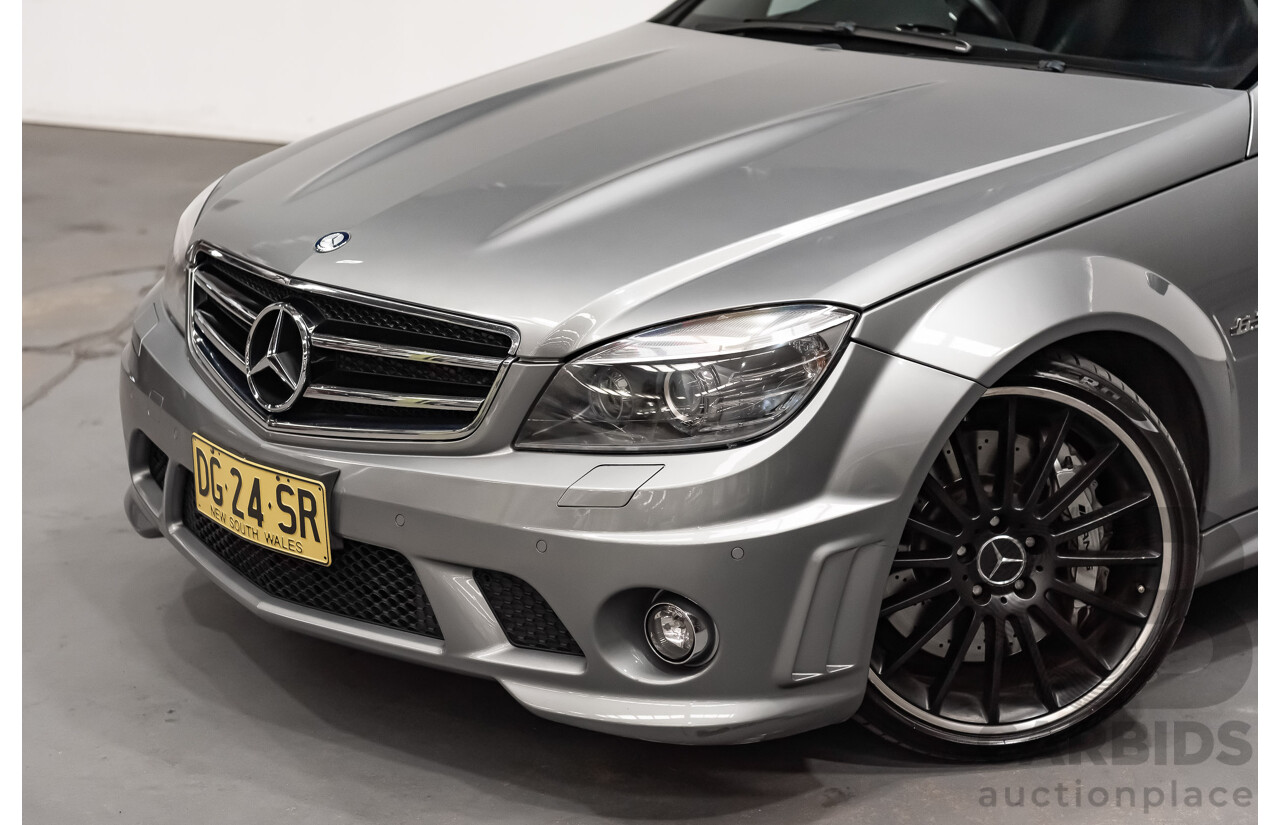 11/2008 Mercedes Benz C63 AMG W204 4d Sedan Palladium Silver Metallic V8 6.3L