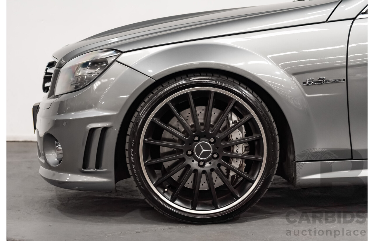 11/2008 Mercedes Benz C63 AMG W204 4d Sedan Palladium Silver Metallic V8 6.3L