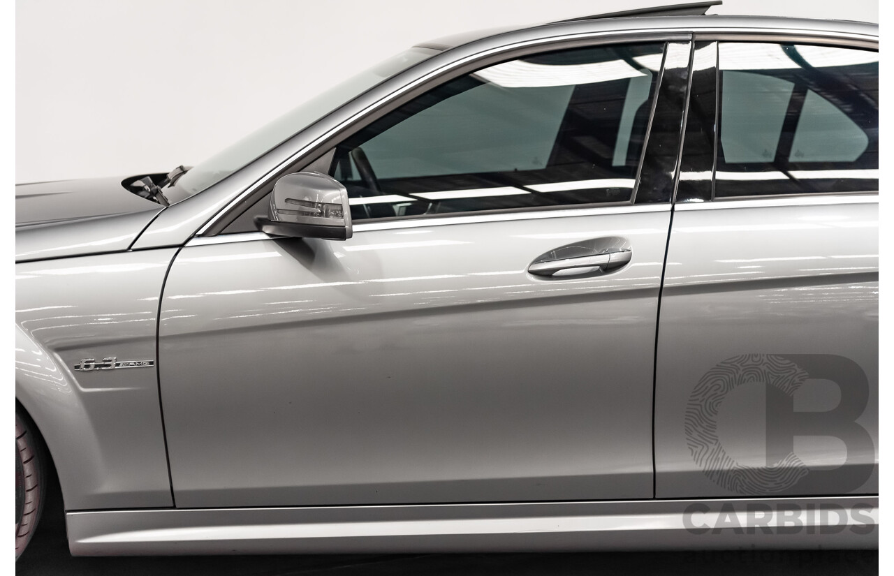 11/2008 Mercedes Benz C63 AMG W204 4d Sedan Palladium Silver Metallic V8 6.3L