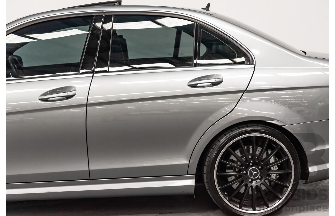 11/2008 Mercedes Benz C63 AMG W204 4d Sedan Palladium Silver Metallic V8 6.3L