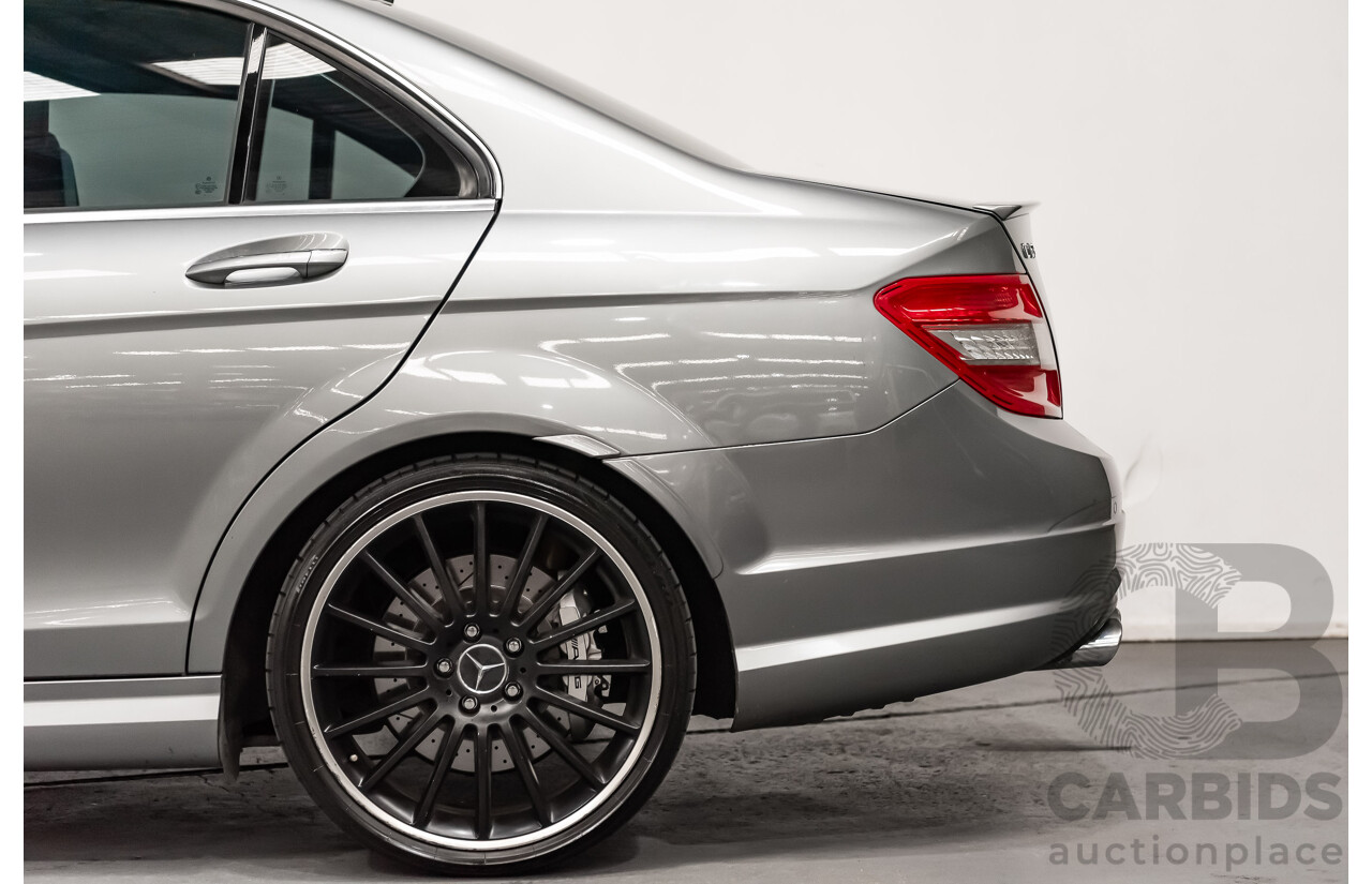11/2008 Mercedes Benz C63 AMG W204 4d Sedan Palladium Silver Metallic V8 6.3L