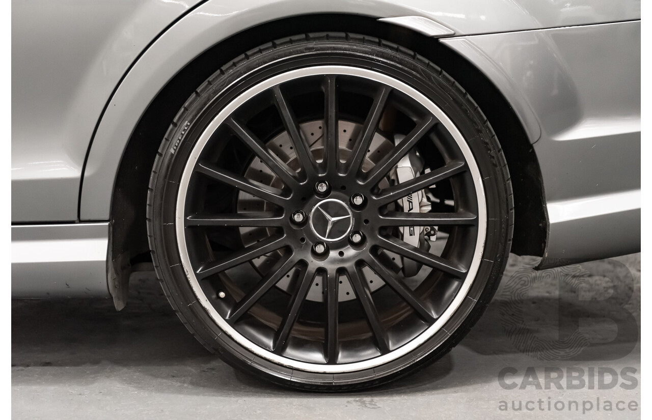 11/2008 Mercedes Benz C63 AMG W204 4d Sedan Palladium Silver Metallic V8 6.3L