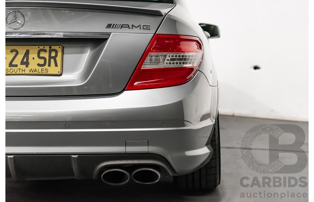 11/2008 Mercedes Benz C63 AMG W204 4d Sedan Palladium Silver Metallic V8 6.3L