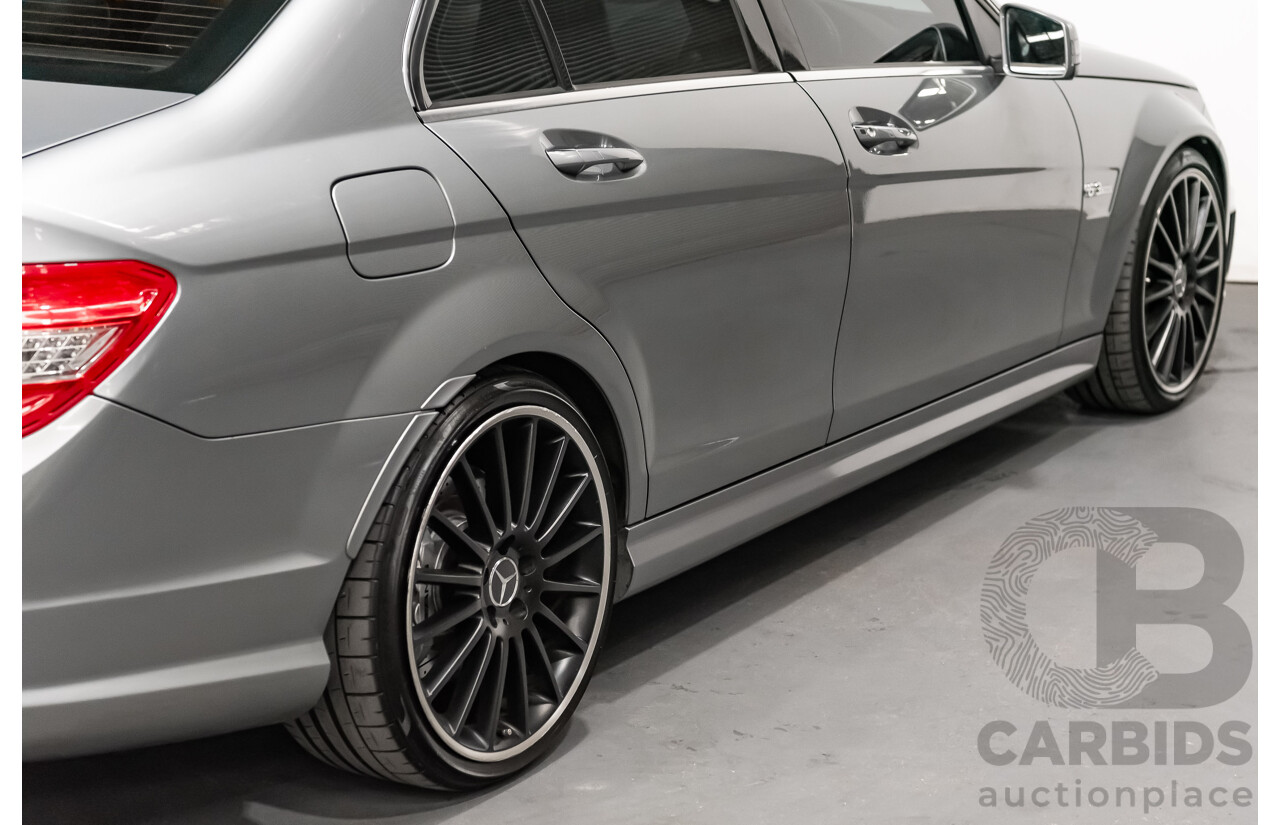 11/2008 Mercedes Benz C63 AMG W204 4d Sedan Palladium Silver Metallic V8 6.3L