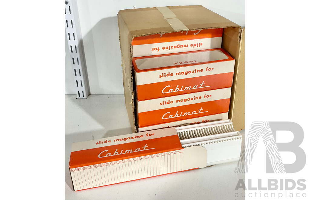 Tweleve Boxes of Slide Magazines for Cabimat