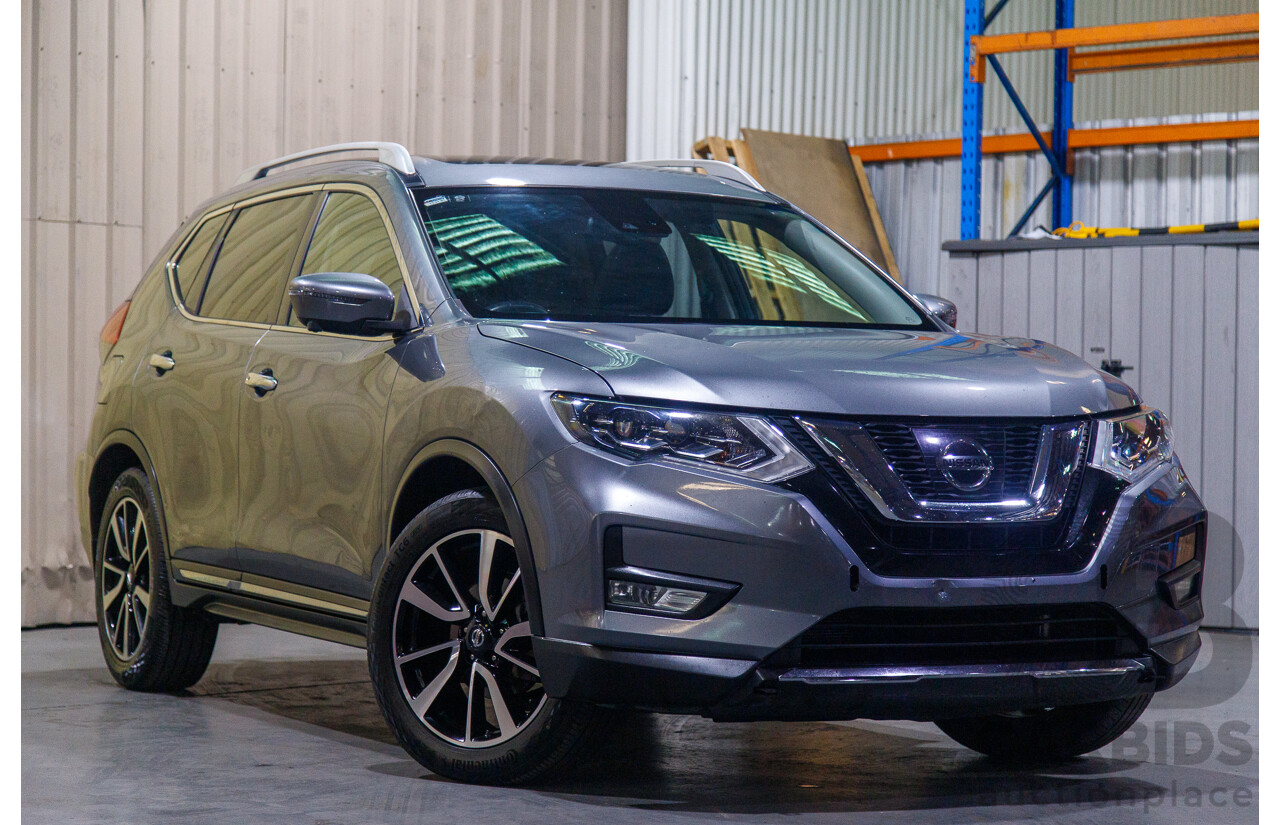 02/2019 Nissan X-Trail Ti X-tronic (4x4) T32 Series II MY19 4d Wagon Metallic Grey 2.5L