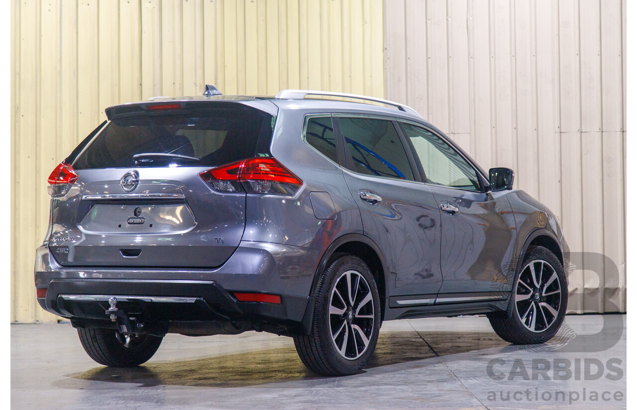 02/2019 Nissan X-Trail Ti X-tronic (4x4) T32 Series II MY19 4d Wagon Metallic Grey 2.5L