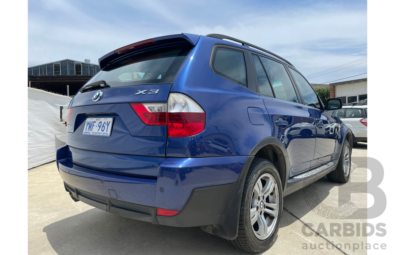 05/07 Bmw X3 3.0d 4WD E83 MY07 4D Wagon Blue 3.0L