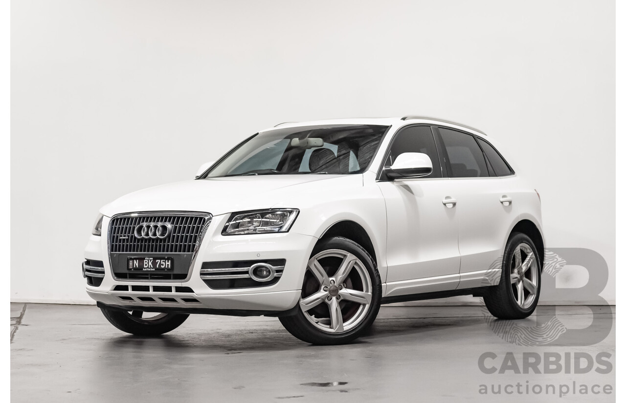 2/2010 Audi Q5 2.0 TFSI Quattro (AWD) 8R MY10 4d Wagon White Turbo 2.0L