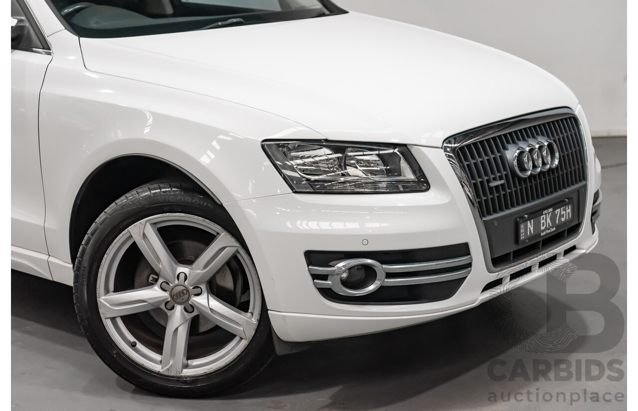 2/2010 Audi Q5 2.0 TFSI Quattro (AWD) 8R MY10 4d Wagon White Turbo 2.0L