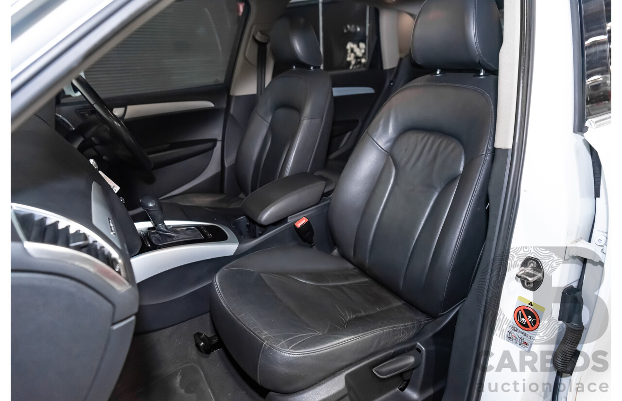 2/2010 Audi Q5 2.0 TFSI Quattro (AWD) 8R MY10 4d Wagon White Turbo 2.0L