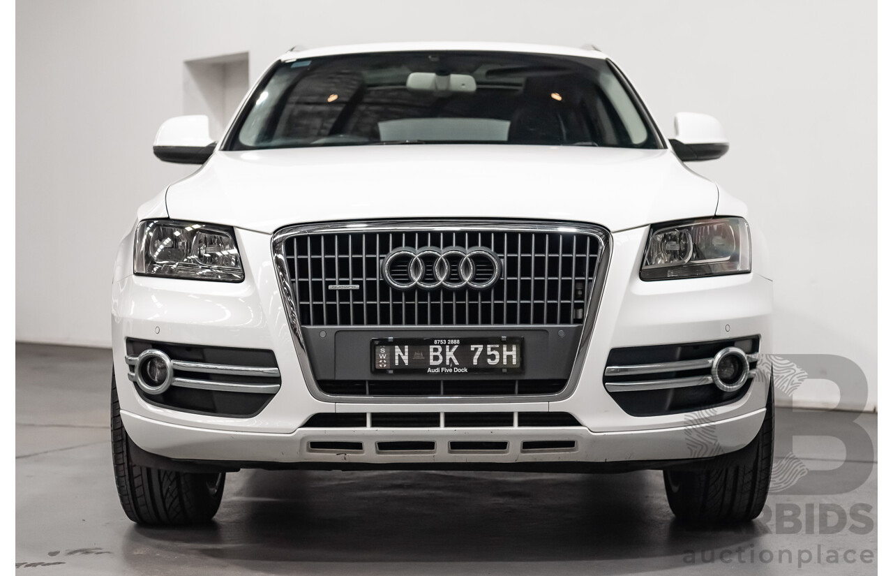 2/2010 Audi Q5 2.0 TFSI Quattro (AWD) 8R MY10 4d Wagon White Turbo 2.0L
