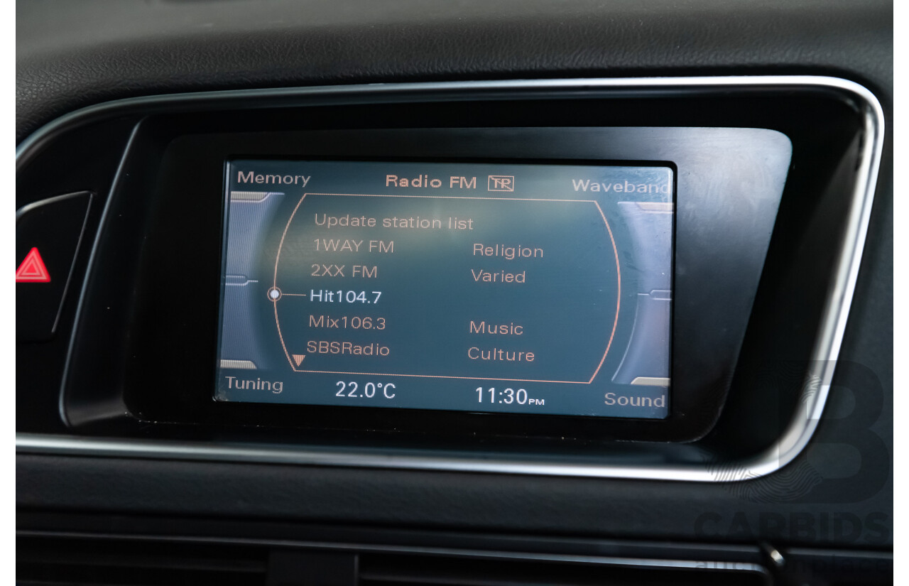 2/2010 Audi Q5 2.0 TFSI Quattro (AWD) 8R MY10 4d Wagon White Turbo 2.0L