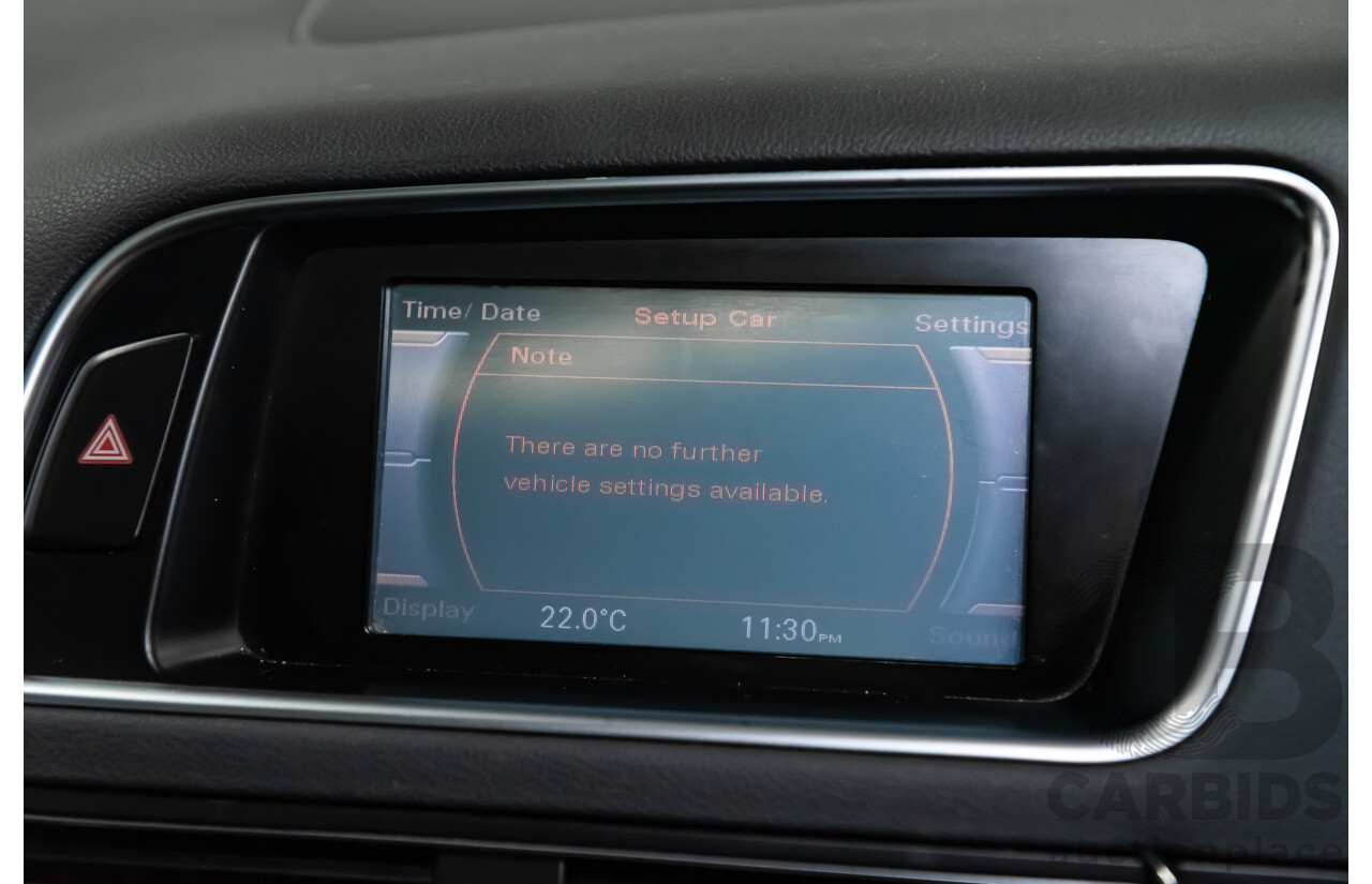 2/2010 Audi Q5 2.0 TFSI Quattro (AWD) 8R MY10 4d Wagon White Turbo 2.0L