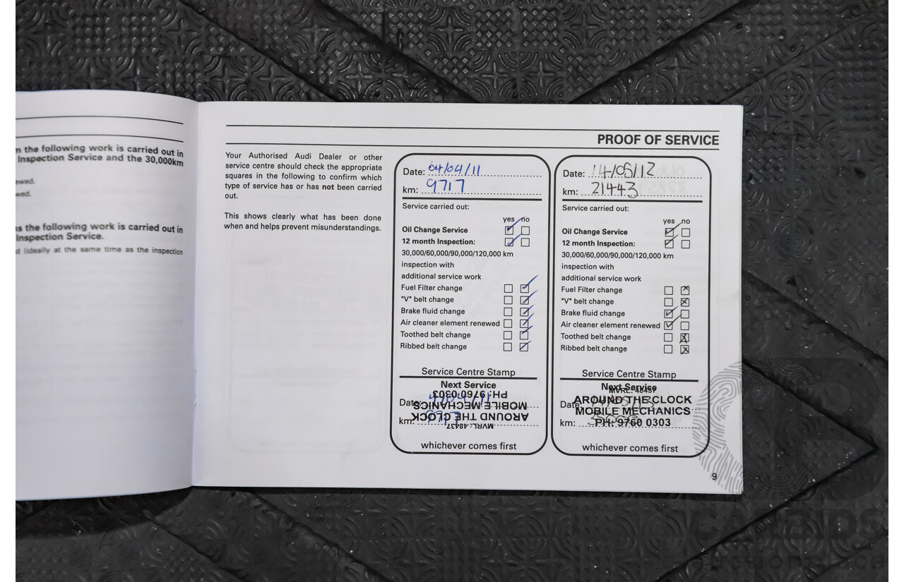 2/2010 Audi Q5 2.0 TFSI Quattro (AWD) 8R MY10 4d Wagon White Turbo 2.0L