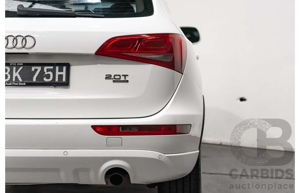 2/2010 Audi Q5 2.0 TFSI Quattro (AWD) 8R MY10 4d Wagon White Turbo 2.0L