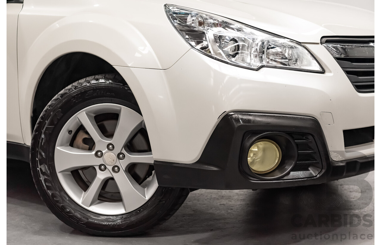 7/2013 Subaru Outback 2.0D Premium (AWD) MY13 4d Wagon White Turbo Diesel 2.0L