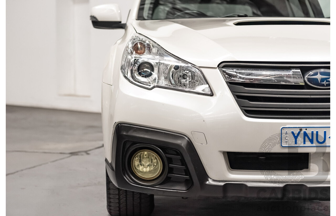 7/2013 Subaru Outback 2.0D Premium (AWD) MY13 4d Wagon White Turbo Diesel 2.0L