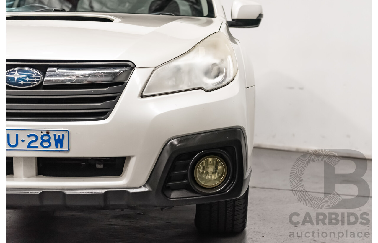 7/2013 Subaru Outback 2.0D Premium (AWD) MY13 4d Wagon White Turbo Diesel 2.0L