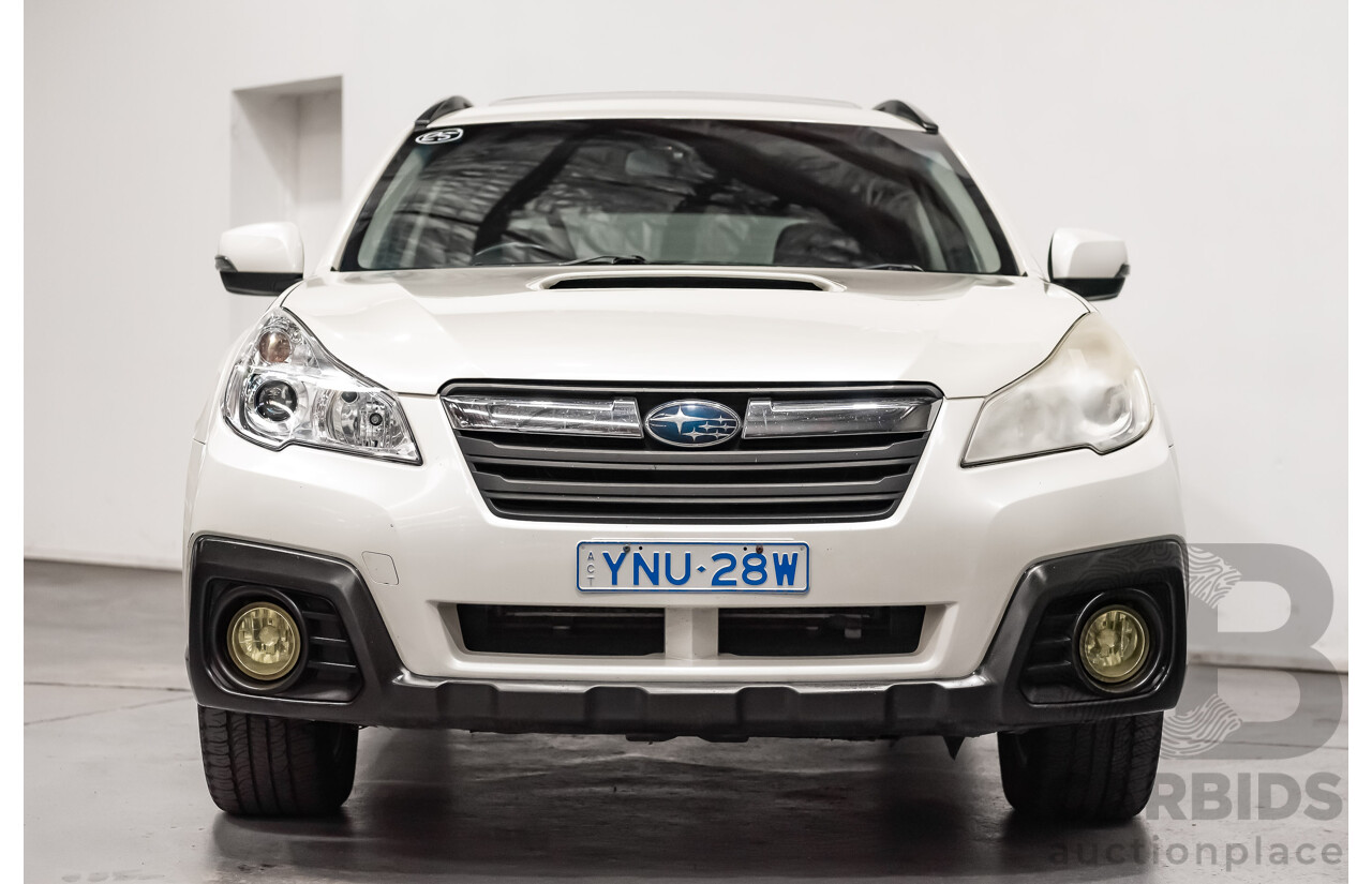 7/2013 Subaru Outback 2.0D Premium (AWD) MY13 4d Wagon White Turbo Diesel 2.0L