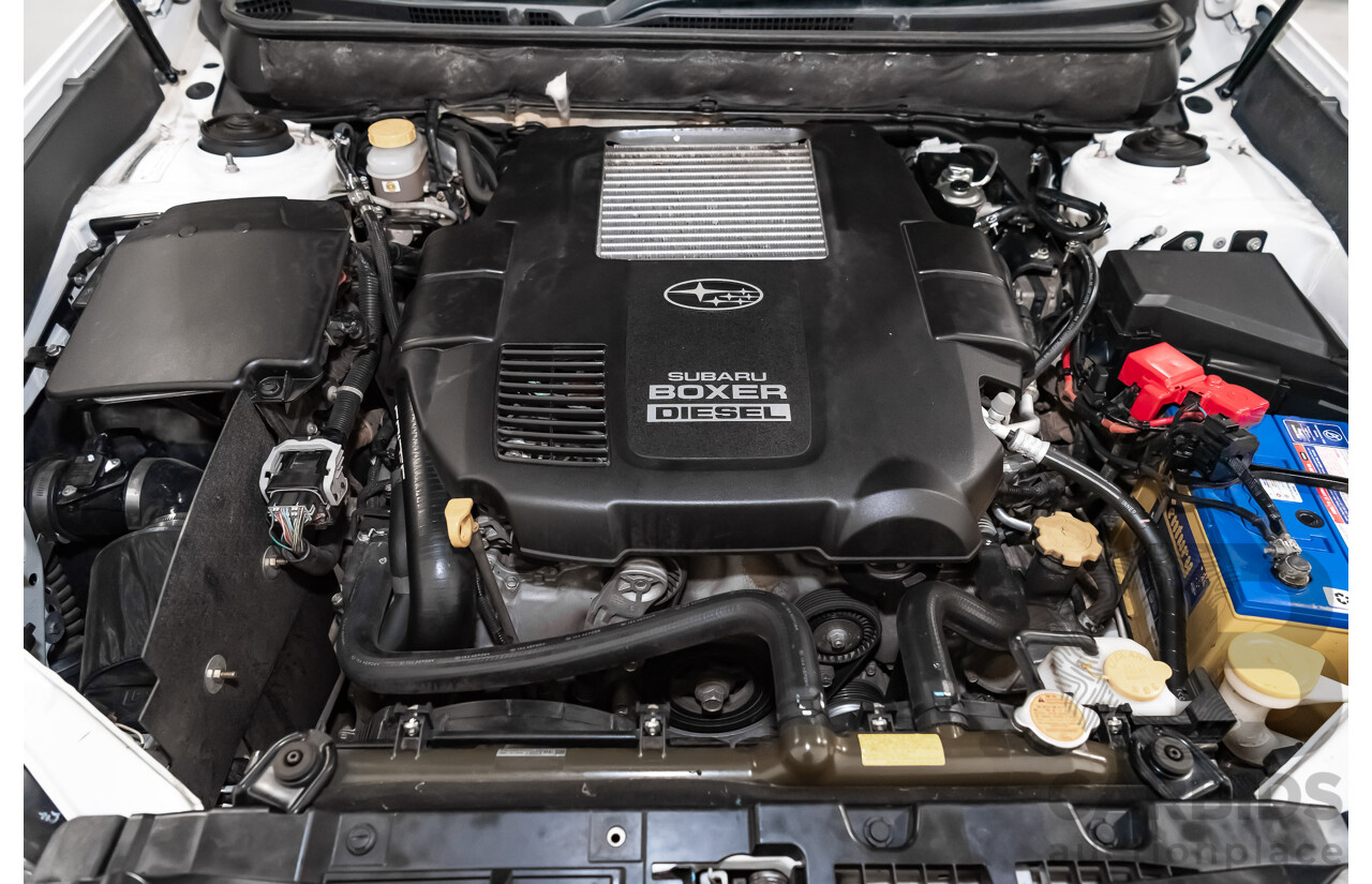 7/2013 Subaru Outback 2.0D Premium (AWD) MY13 4d Wagon White Turbo Diesel 2.0L