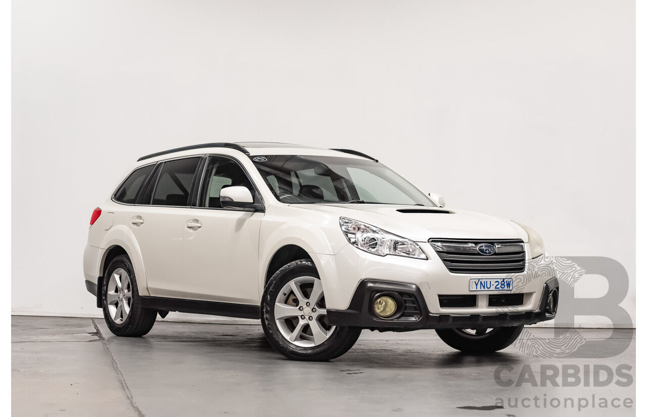 7/2013 Subaru Outback 2.0D Premium (AWD) MY13 4d Wagon White Turbo Diesel 2.0L
