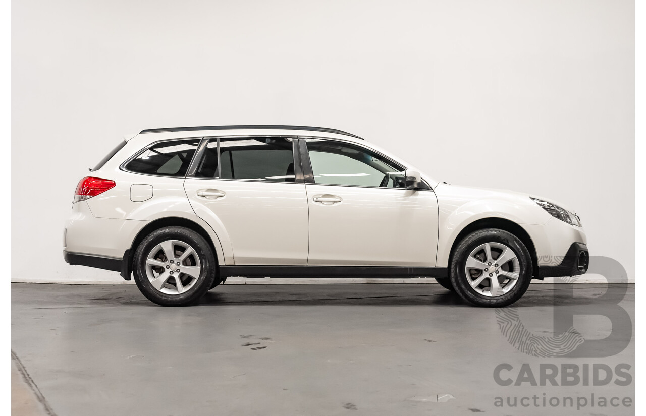 7/2013 Subaru Outback 2.0D Premium (AWD) MY13 4d Wagon White Turbo Diesel 2.0L